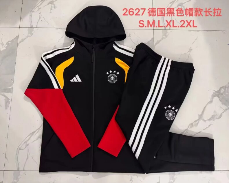 AAA Quality Germany 26/27 Hoodie Tracksuit - Black